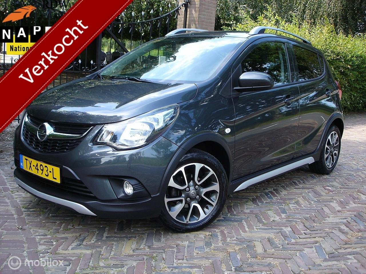 Opel KARL 1.0 Rocks Online Edition (Bj 2018') Orig NL Auto, Voorwielaandrijving, 839 kg, Gebruikt, Euro 6