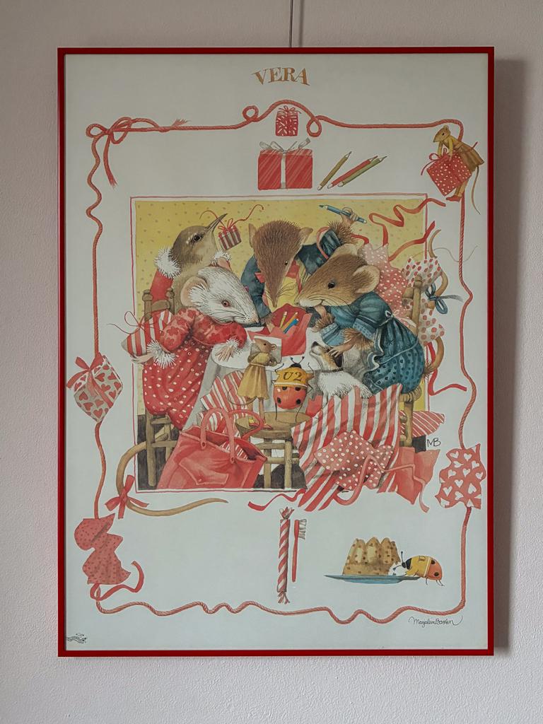 Vera de muis van Marjolein Bastin, 50x70 cm., Ophalen, Zo goed als nieuw, Wanddecoratie