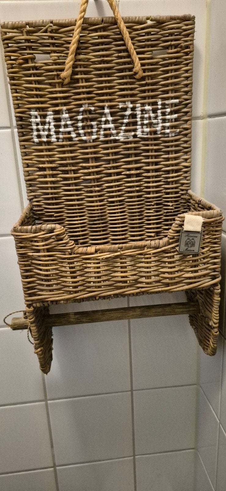 Riviera Maison WC rol houder met tijdschriftenrek, Ophalen