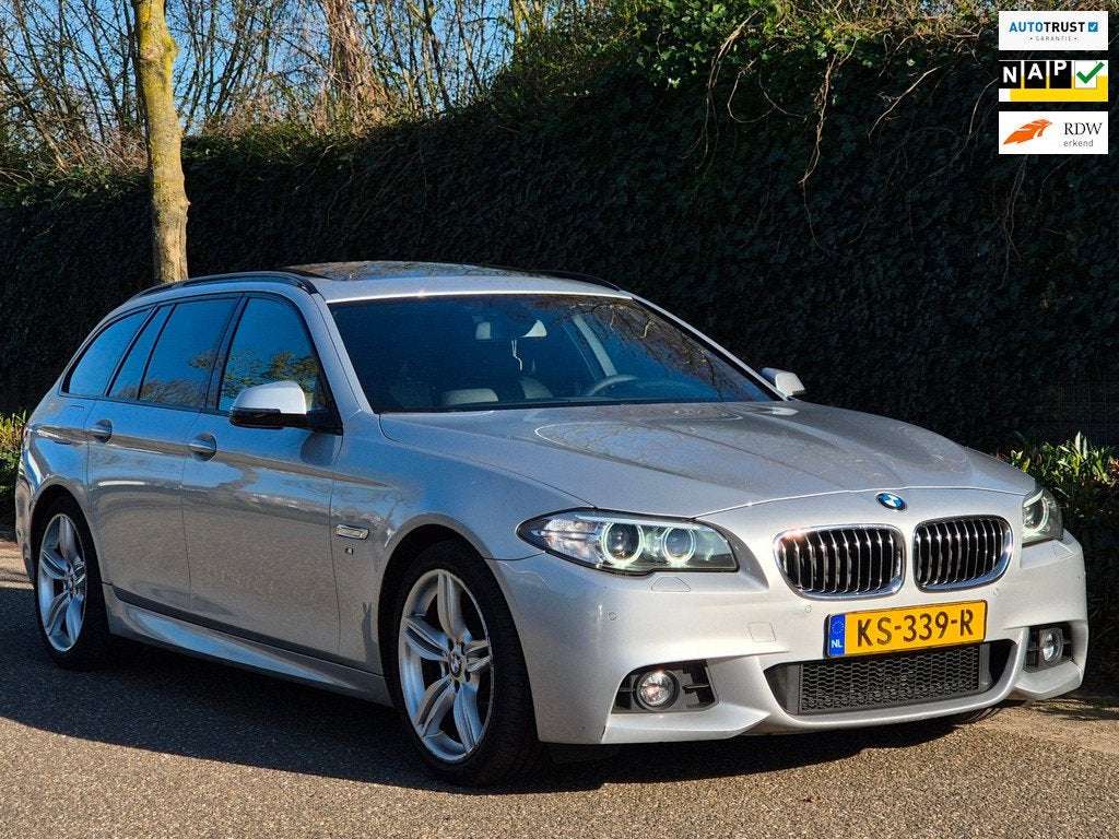 BMW 5-serie Touring F11 M Sport Panorama Elek. Stoelen Leder, Automaat, Gebruikt, 4 cilinders, 2000 kg