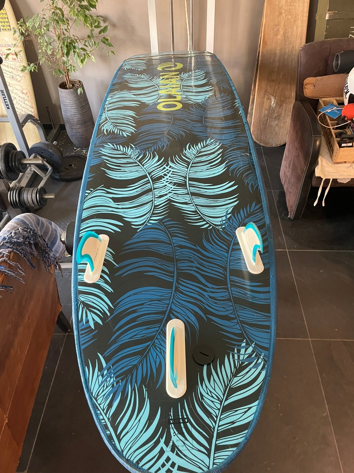 Soft top 8’4” surfboard, Ophalen, Gebruikt, Longboard, Met koord