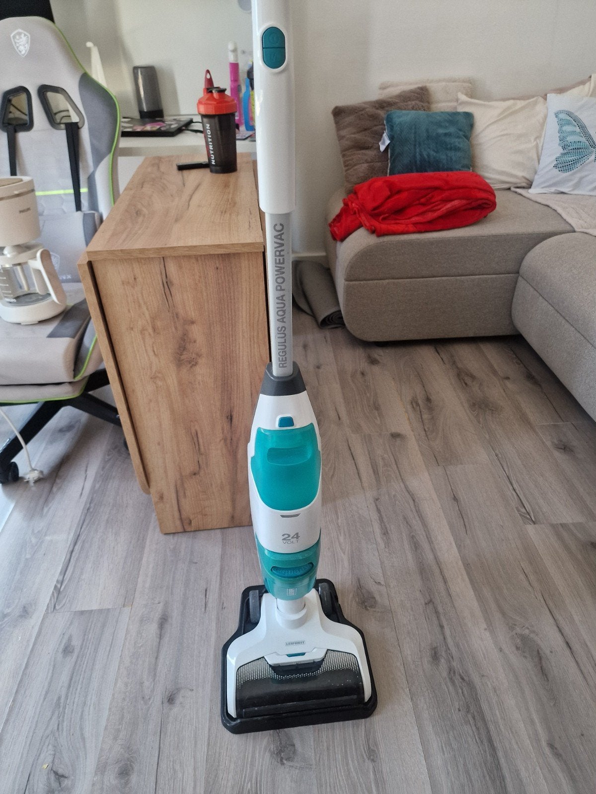Leifheit Regulus Aqua PowerVac 24V Steelstofzuiger, Ophalen, Overige merken, Gebruikt, Draadloos