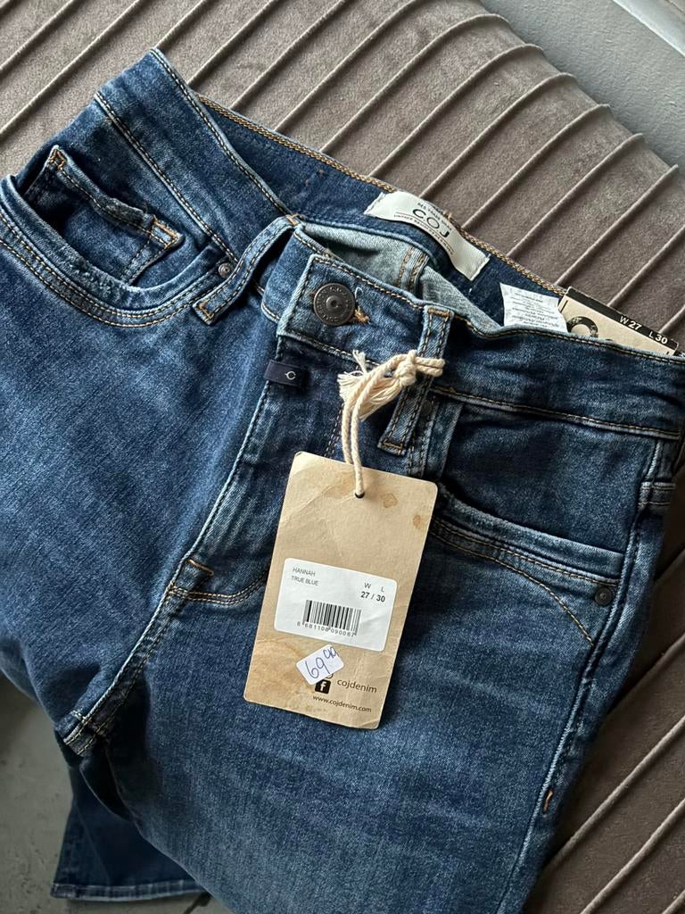 Cup of Joe Denim jeans Hannah Straight Fit True Blue W27 L30, Blauw, ., Ophalen of Verzenden, Zo goed als nieuw