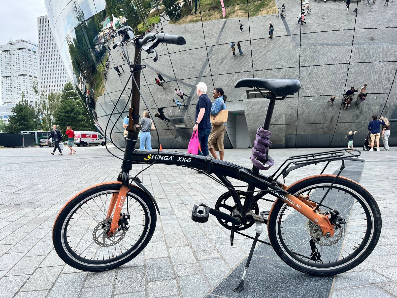 Opvouwbare SHINGA XX-6 fiets met 20 inch wielen, 20 inch of meer, Gebruikt, Versnellingen, Totaal opvouwbaar