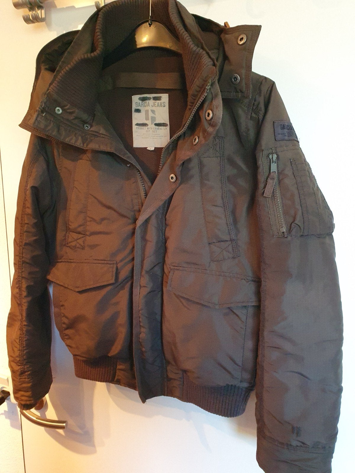 Garcia winterjas heren maat S;Scouting vissen boerderij ect., Garcia Jeans, Ophalen of Verzenden, Gedragen, Groen