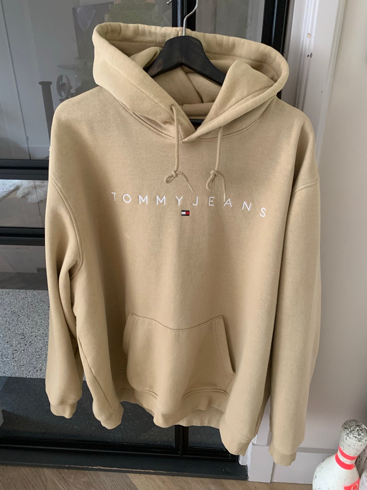 Tommy Jeans hoodie - Beige - Maat 2XL, Ophalen of Verzenden, Zo goed als nieuw, Overige maten, Beige