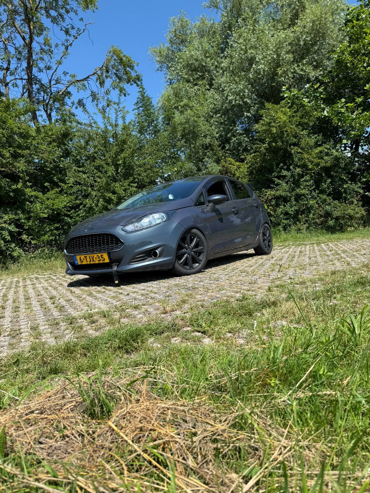 Ford Fiësta 1.0 48KW/65PK 5D 2014 Grijs, Auto's, 40 €/maand, 525 kg, 23 km/l, Origineel Nederlands