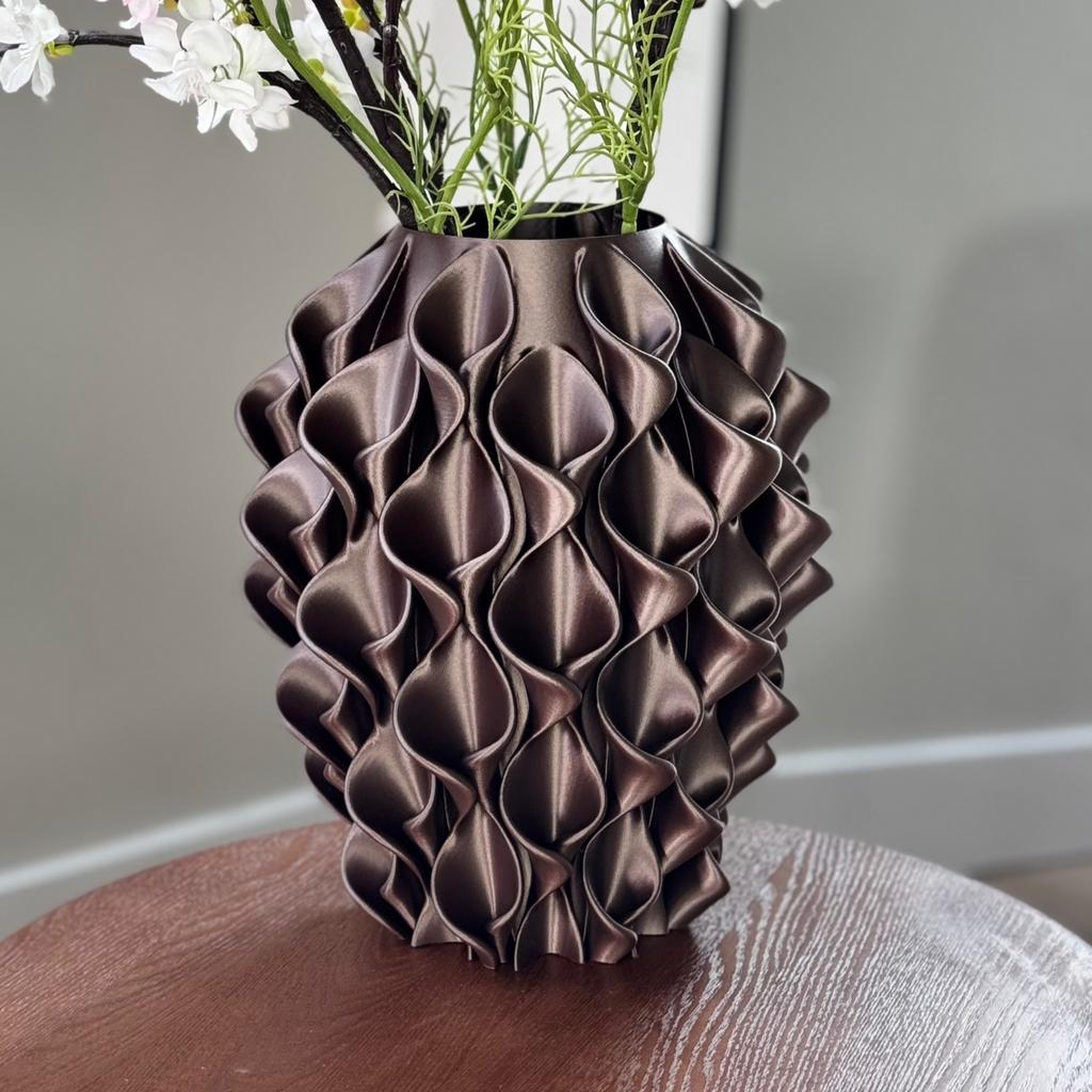 3D geprinte vaas, modern interieur, meerdere kleuren, Kunststof, Overige kleuren, Nieuw, Ophalen of Verzenden
