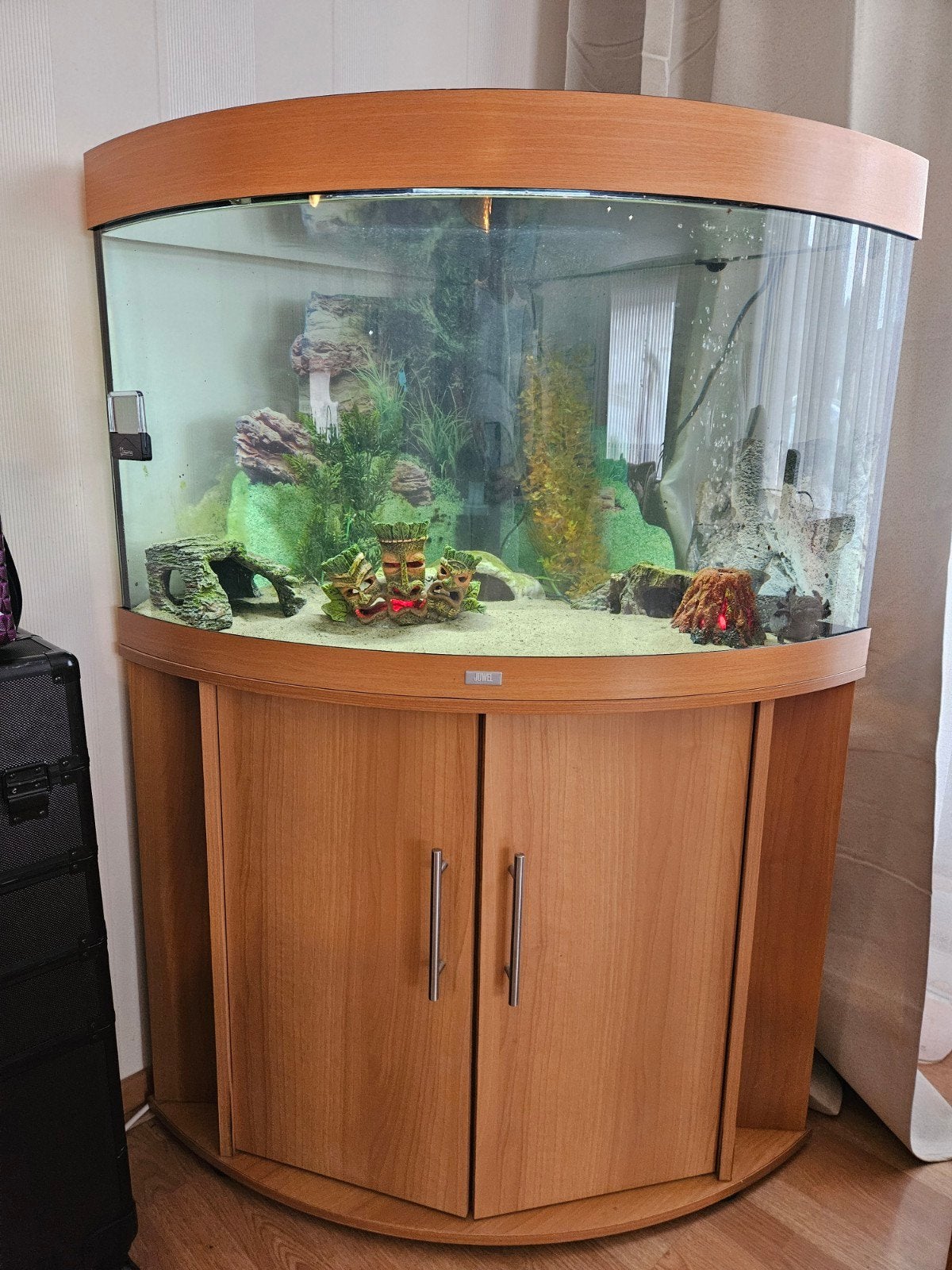 Aquarium Juwel 190 met toebehoren en axolotls, Dieren en Toebehoren, Ophalen, Gebruikt, Aquariummeubel, Juwel