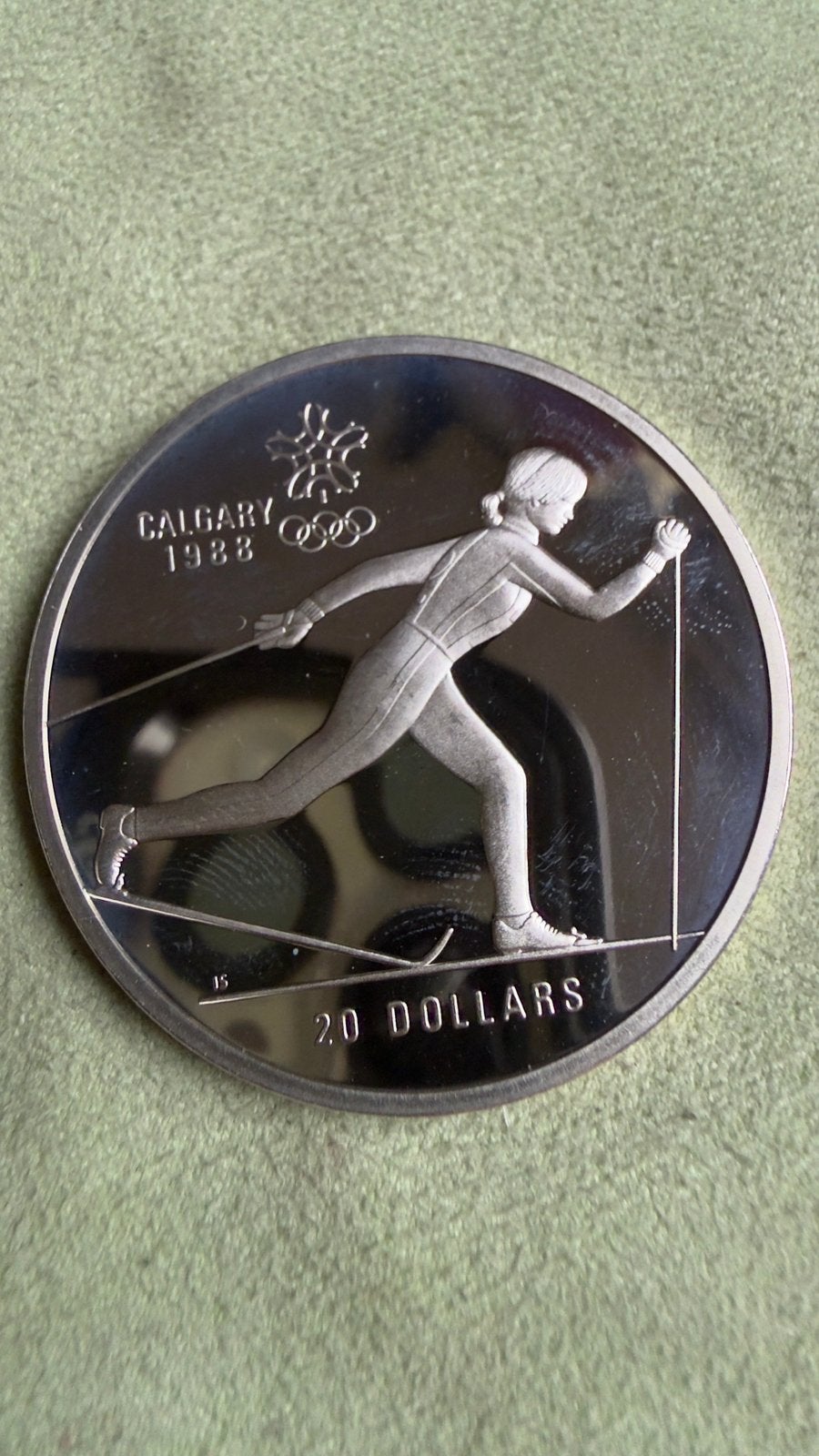 1986 CANADA 1988 CALGARY OLYMPIC.33g, Postzegels en Munten, Verzenden, Zilver