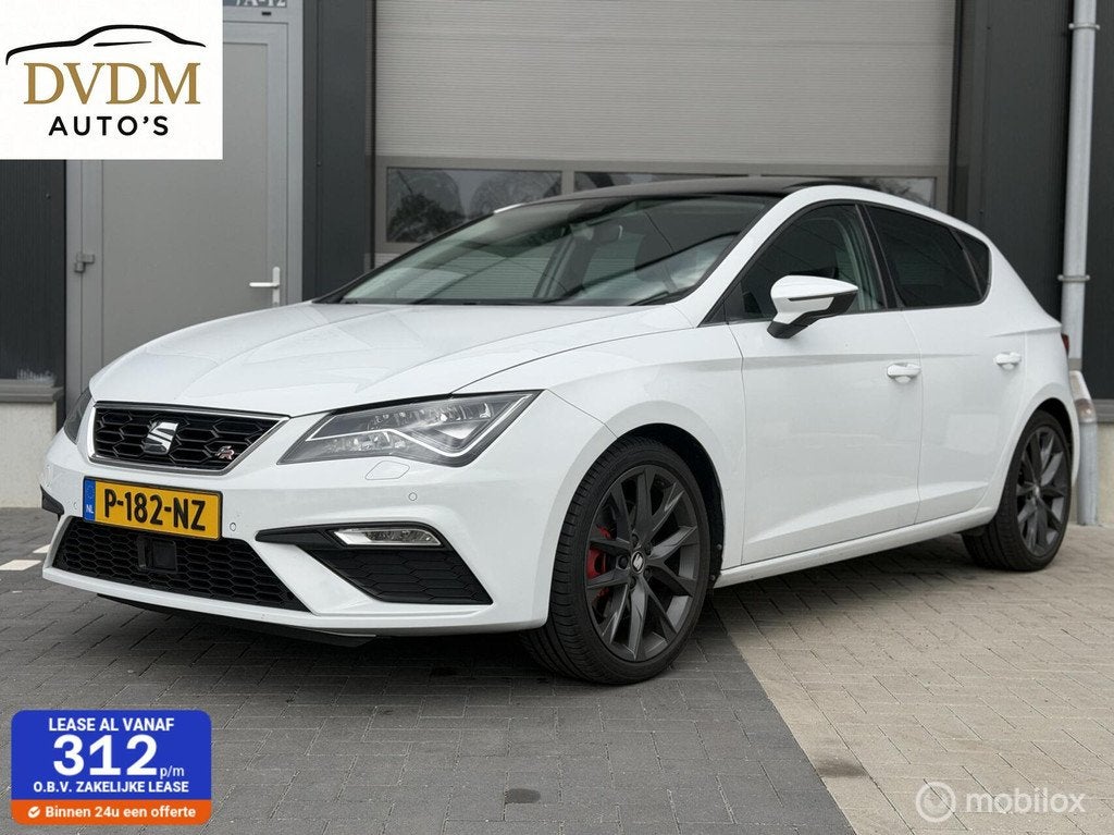Seat Leon 1.5 TSI FR Ultimate Edition Black met garantie, Auto's, Seat, Euro 6, 4 cilinders, 150 pk, 620 kg
