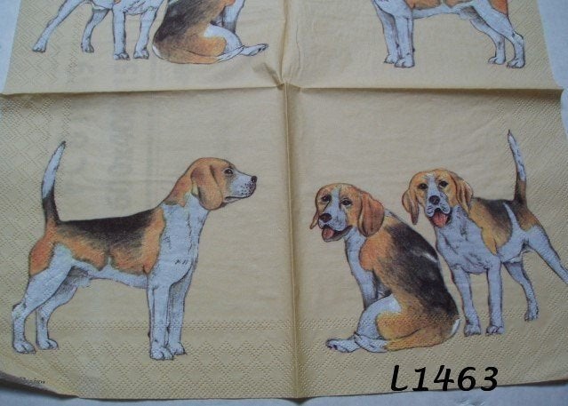 Servetten decoupage/bullet journal * Honden L1463, Verzenden, Nieuw