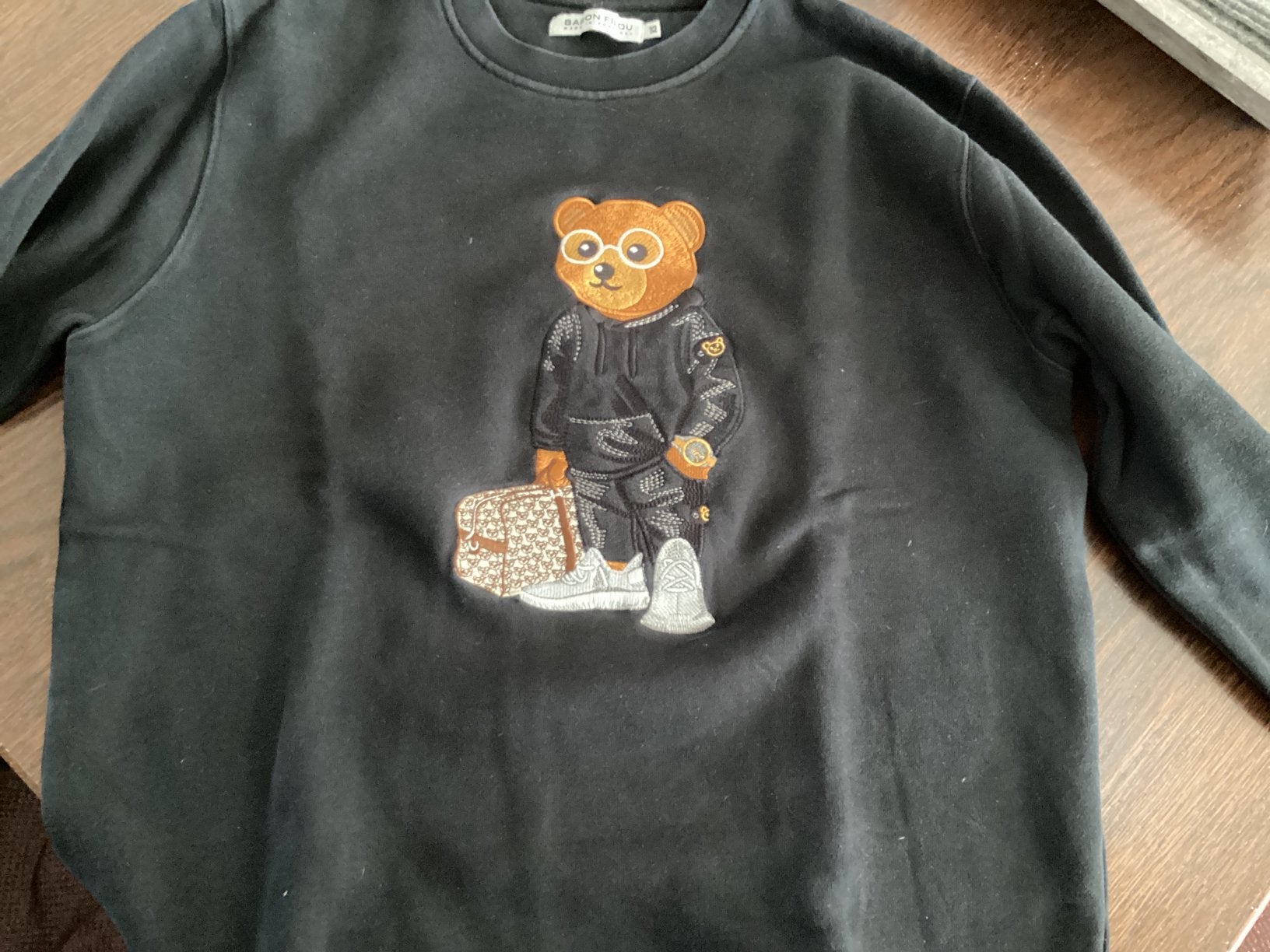 Zwart Sweatshirt pullover Baron Filou maat XS, Ophalen, Baron Filou, Zwart, Zo goed als nieuw