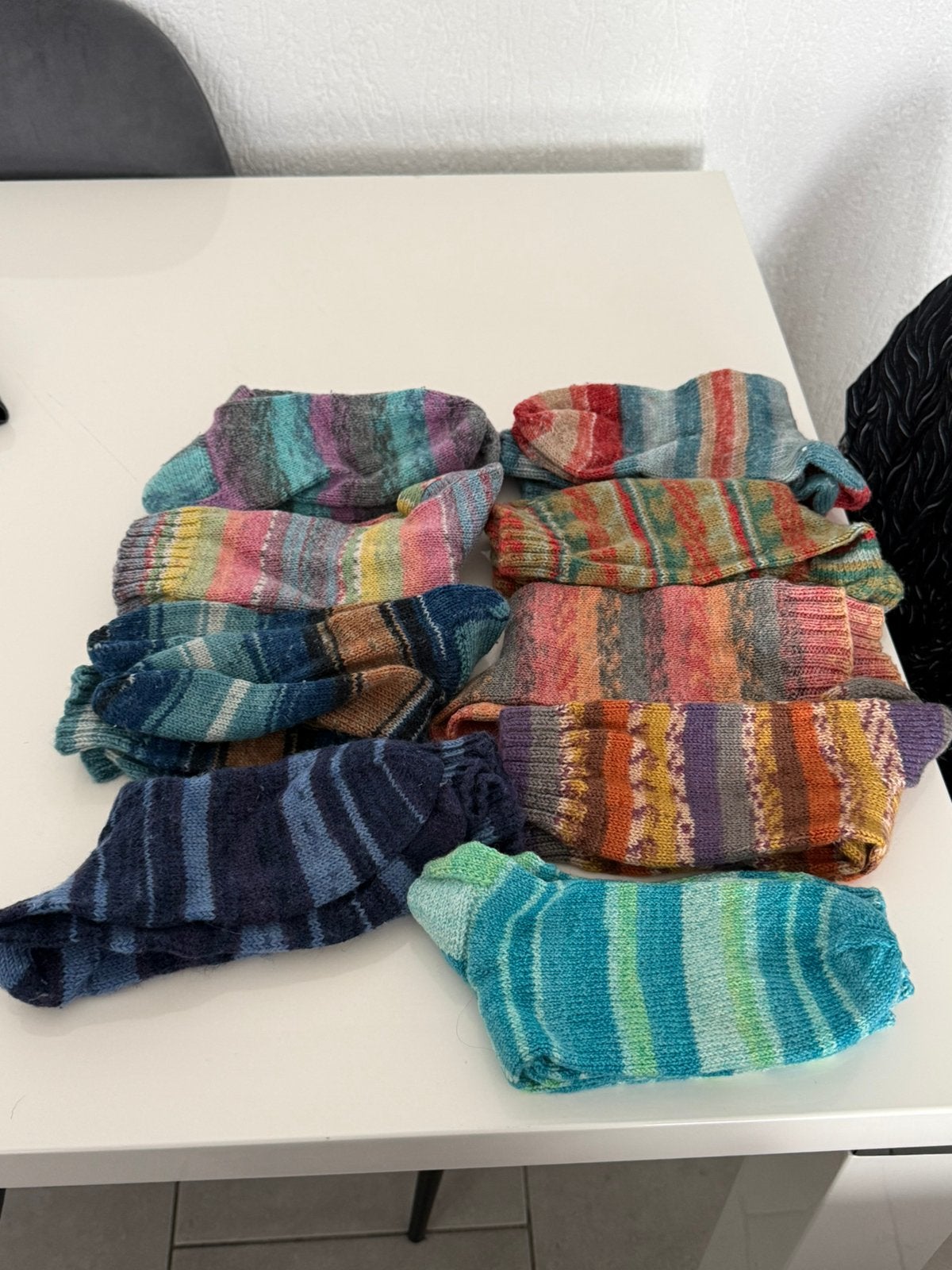Te koop zelf handgebreıde dames sokken, Kleding | Dames, Ophalen, Zo goed als nieuw, Sokken en Kniesokken