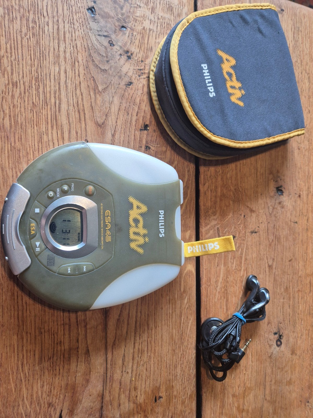 Philips Activ ESA45 Draagbare CD-speler - Getest en Werkend, Audio, Tv en Foto, Cd-spelers, Ophalen of Verzenden, Gebruikt, Philips