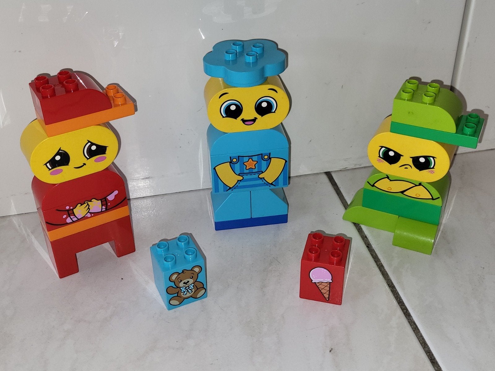 Duplo leuke set met verschillende emotie gezichten, Gebruikt, Ophalen of Verzenden, Duplo, Duplo
