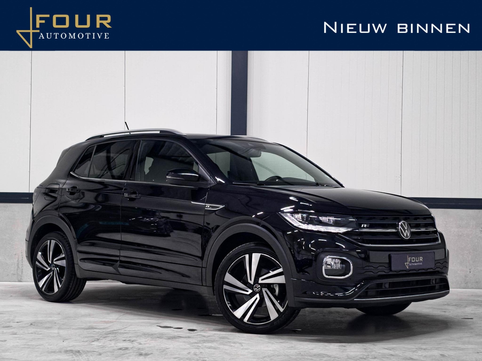 Volkswagen T-Cross 1.0 TSI 2x R-Line | Trekhaak | Keyless |, Auto's, T-Cross, Gebruikt, Zwart, Origineel Nederlands