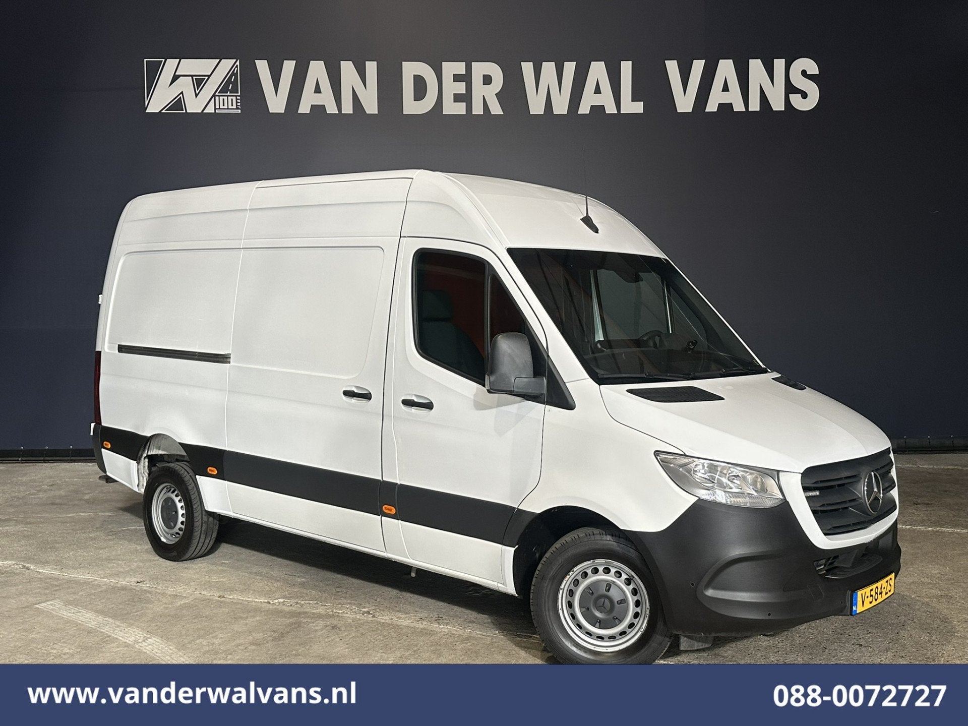 Mercedes-Benz Sprinter 316 CDI 164pk 3500kg Trekhaak L2H2 Eu, Dealer onderhouden, Gebruikt, 4 cilinders, Wit