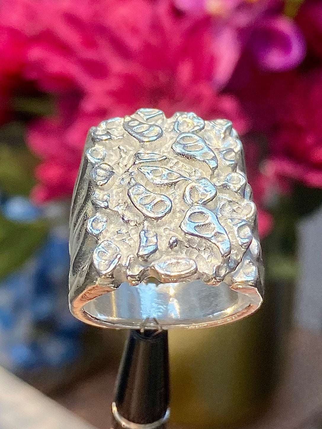 925 Zilveren Pietpiet Ring XXL, 20 of groter, Heer, Nieuw, Ophalen of Verzenden