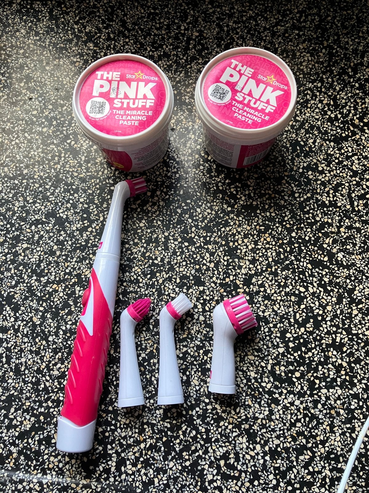 The Pink Stuff Schoonmaakset: Elektrische Borstel & Pasta, Ophalen of Verzenden, Schoonmaakmiddel