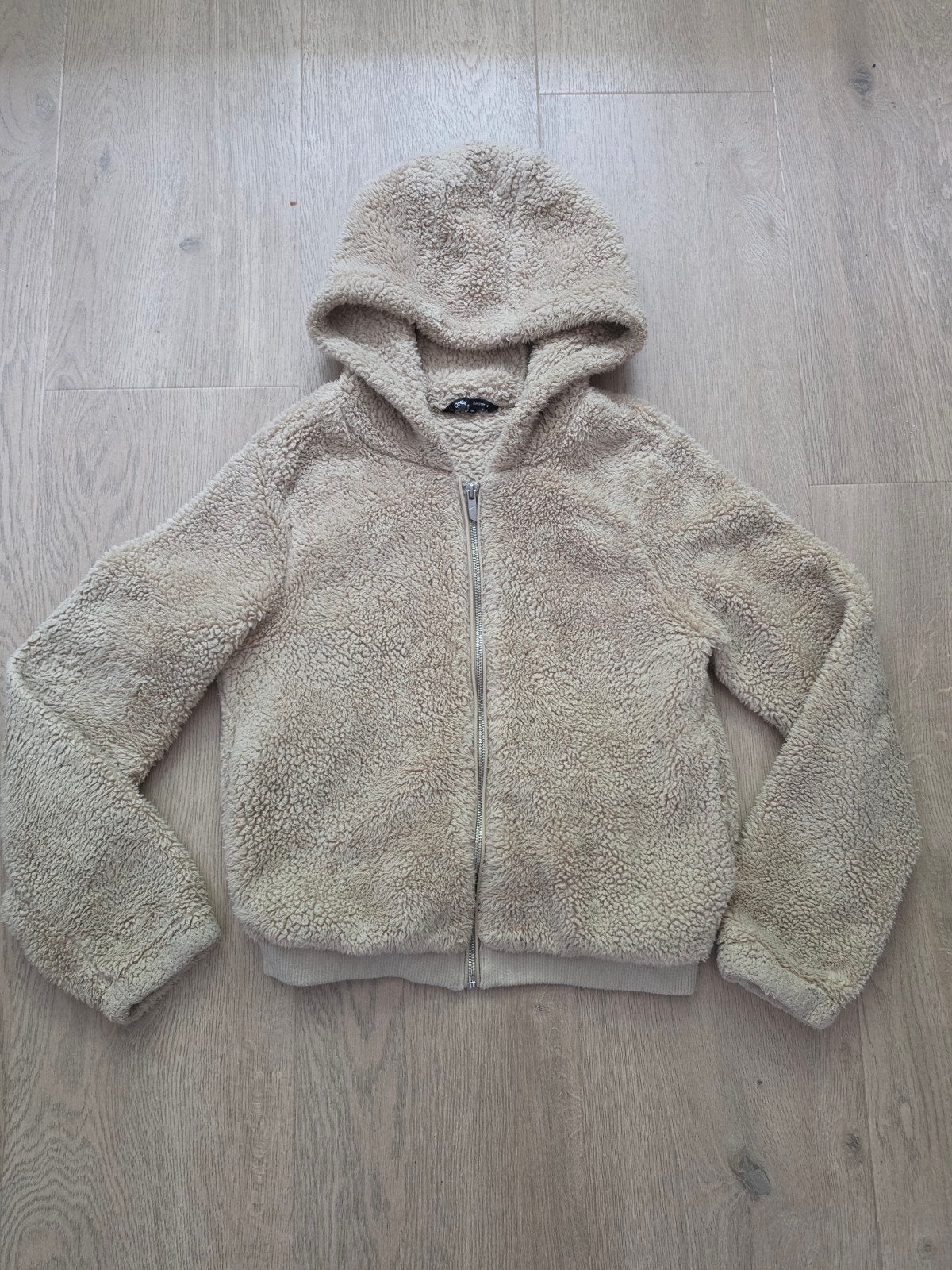 Teddy jasje maat S, Ophalen of Verzenden, Zo goed als nieuw, Maat 36 (S), Beige