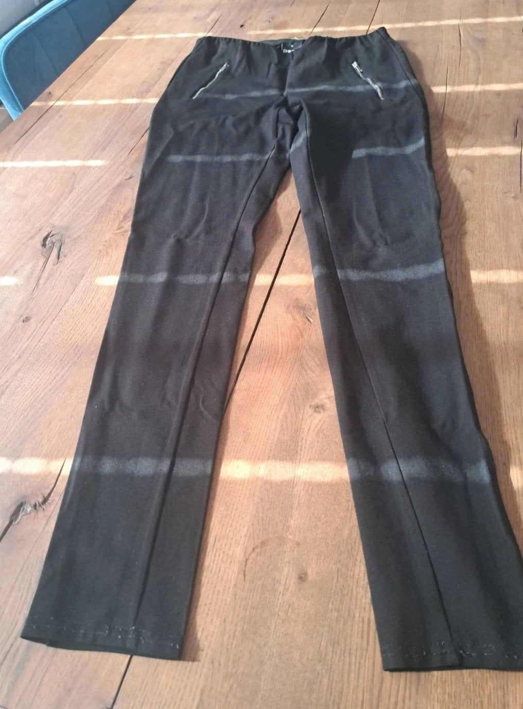 Zwarte legging met ritsen - Page One, Kleding | Dames, Maat 38/40 (M), Zwart, Ophalen of Verzenden, Lang