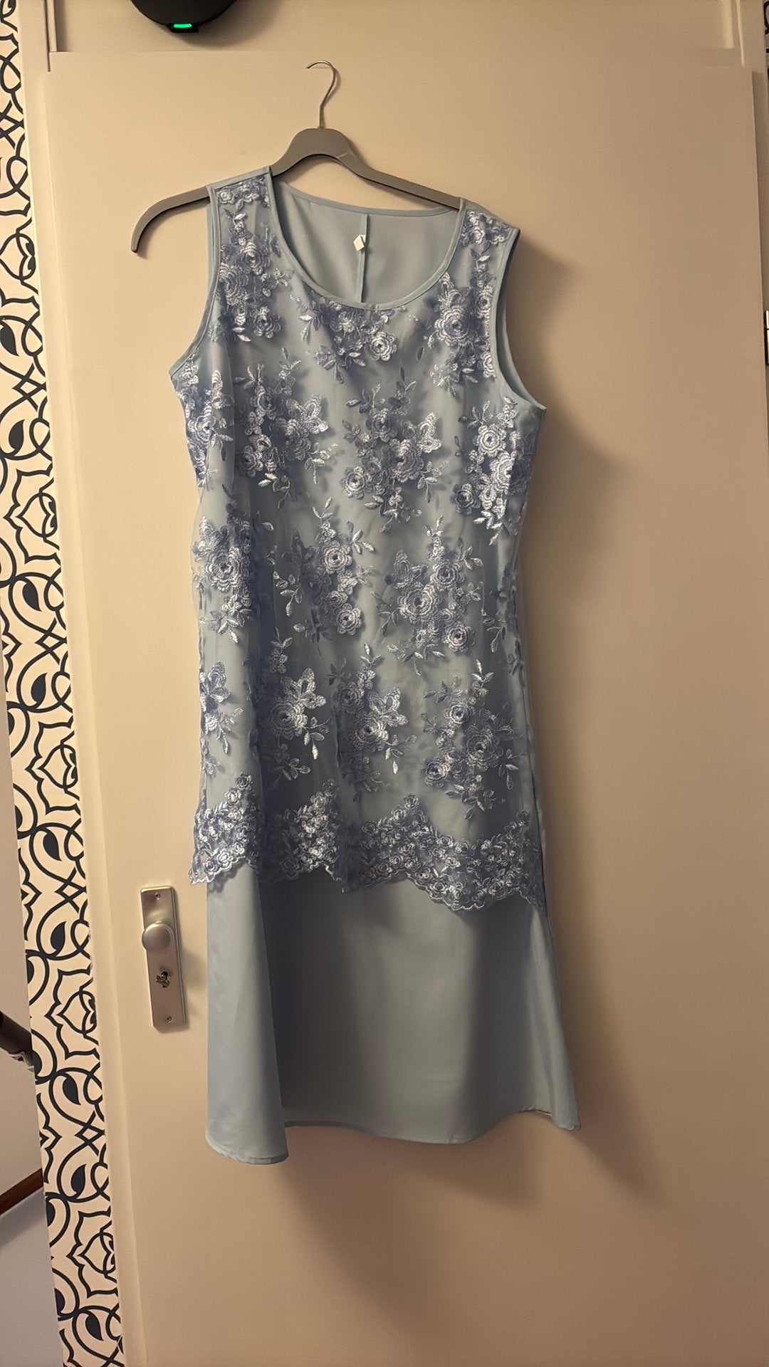 Lichtblauwe Galajurk maat xl, Kleding | Dames, Gelegenheidskleding, Galajurk, Blauw, Maat 46/48 (XL) of groter, Ophalen of Verzenden