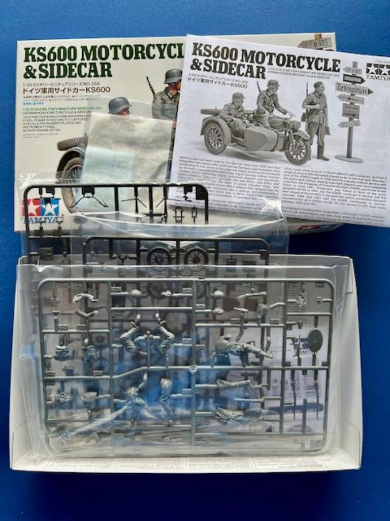 Tamiya	35384	Zündapp KS600 Motorcycle & Sidecar	1/35, Verzenden, Nieuw, 1:32 tot 1:50, Italeri