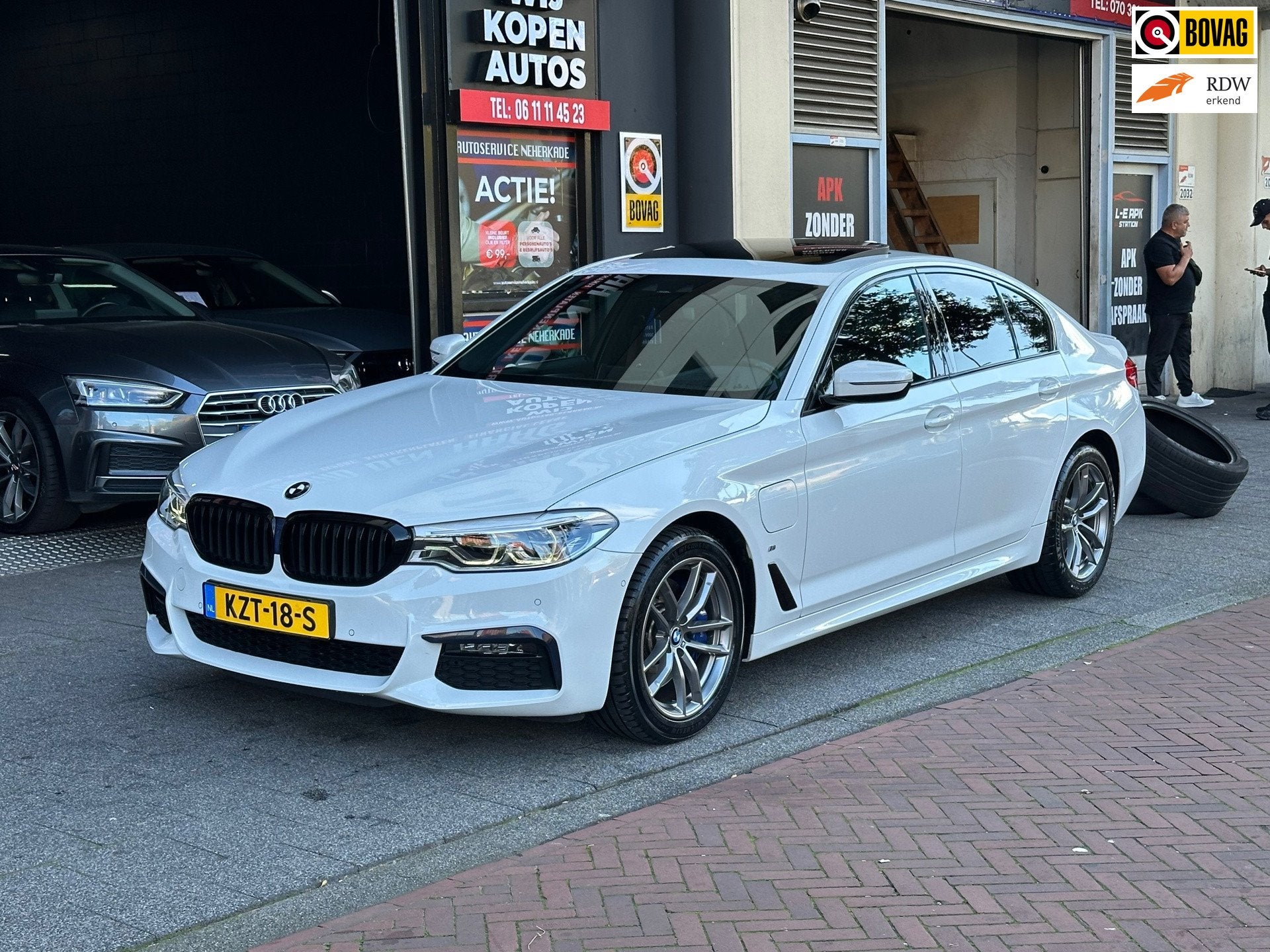BMW 5-serie 530e iPerformance High Executive M-Sport Schuifd, Auto's, 1998 cc, Achterwielaandrijving, Gebruikt, 4 cilinders