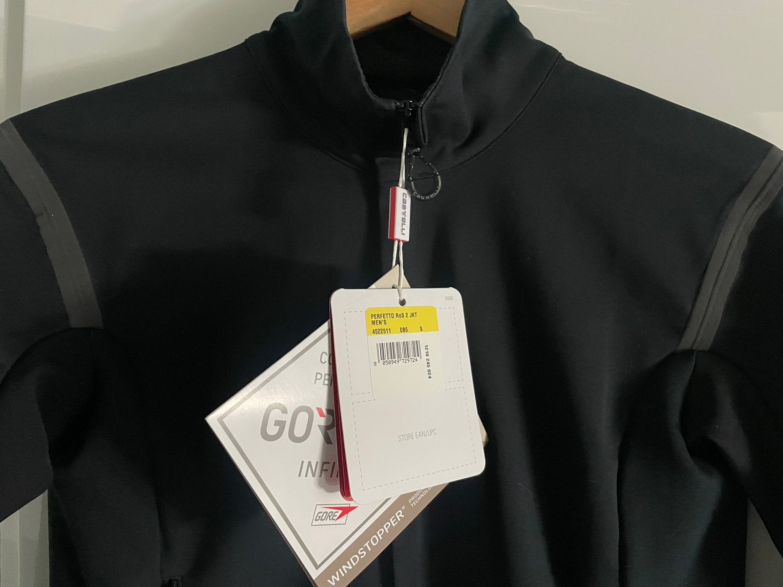 Castelli perfetto RoS jacket zwart maat S nieuw, S, Heren, Nieuw, Ophalen of Verzenden