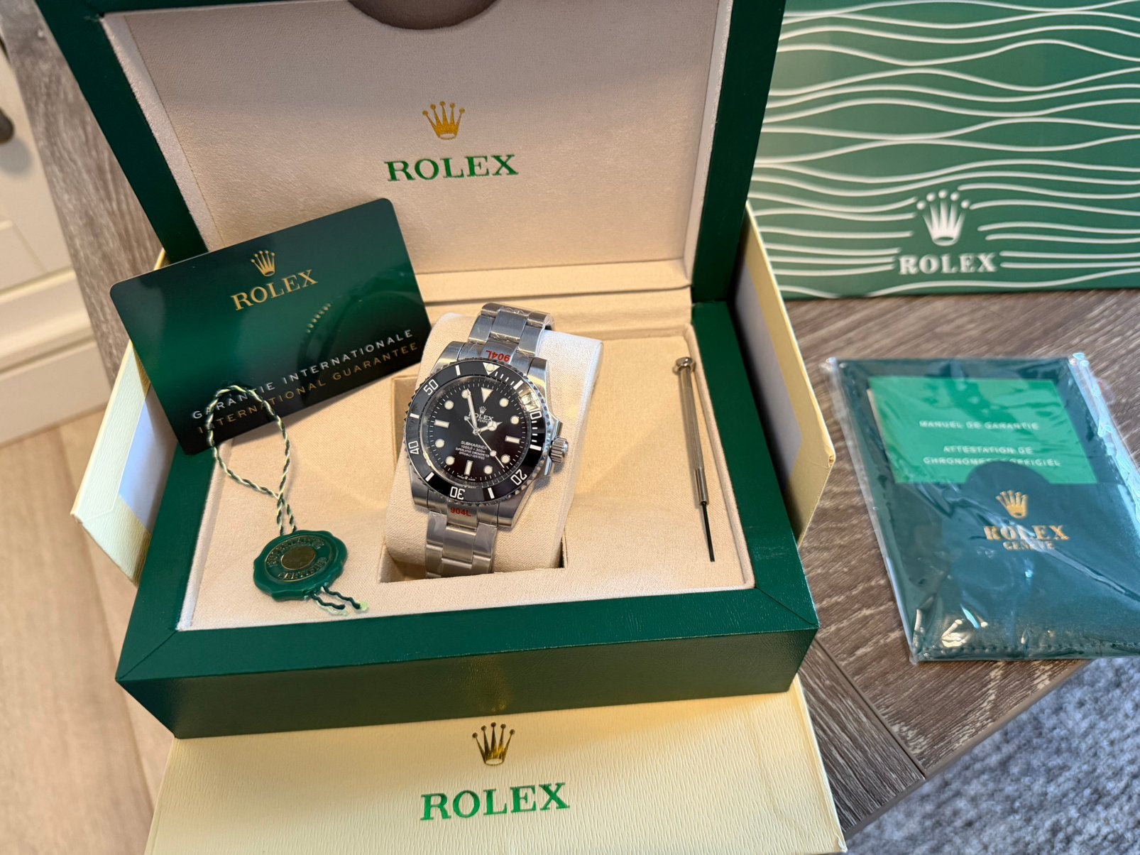 Rolex Submariner 41mm Nieuw full set, Ophalen of Verzenden, Nieuw, Zwart, Sneakers of Gympen