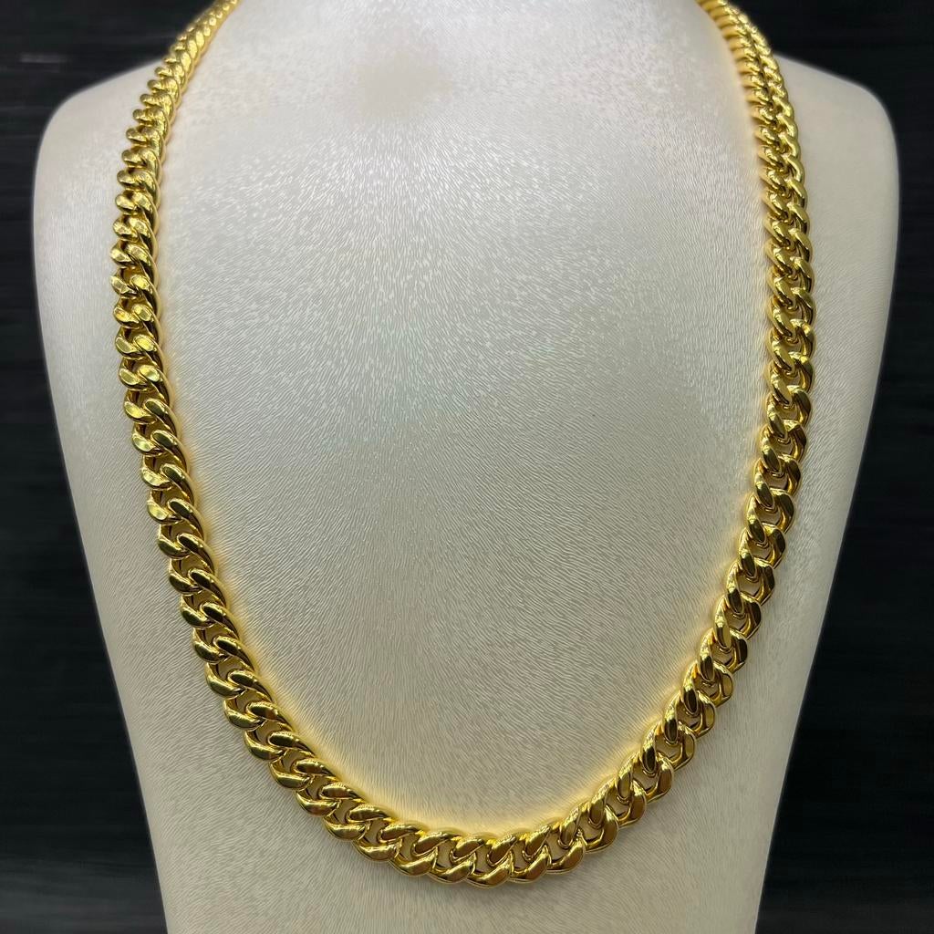 14 karaat gouden ketting cuban schakel, Sieraden, Tassen en Uiterlijk, Kettingen, Ophalen of Verzenden, Nieuw, Goud