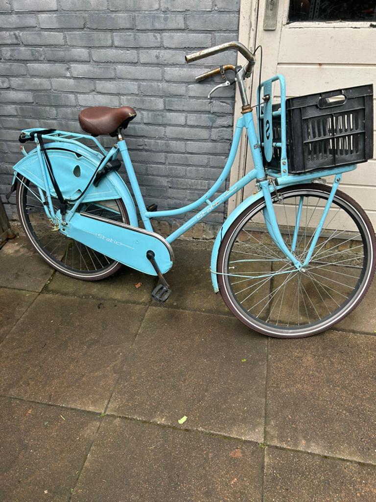 Static damesfiets 28 inch, Fietsen en Brommers, Ophalen, Gebruikt, Terugtraprem