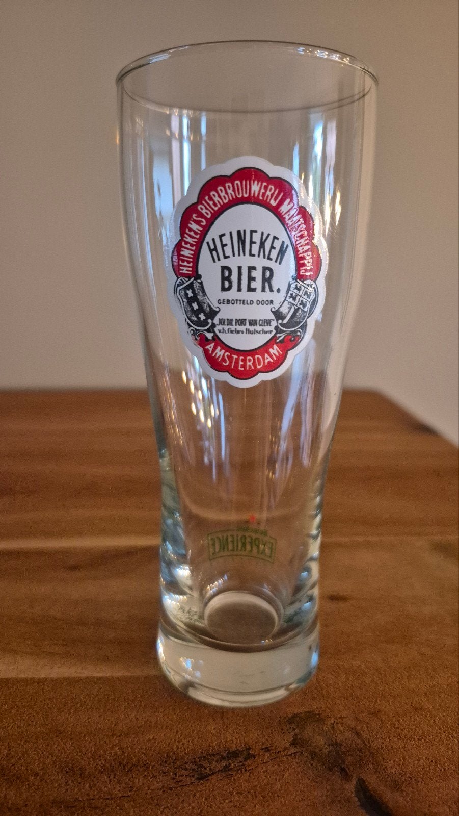 Heineken Bierglas - Heinekens Bierbrouwerij Maatschappij, Ophalen of Verzenden, Zo goed als nieuw, Glas of Glazen, Heineken