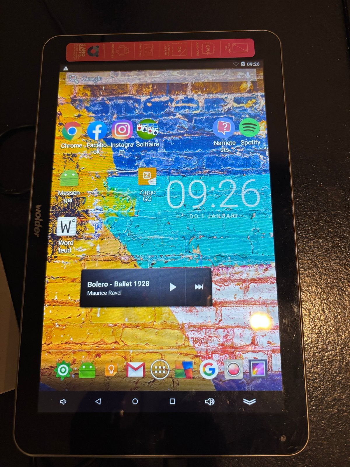 Wolder miTab ONE 10+ Tablet - Zo goed als nieuw, 10 inch, Ophalen of Verzenden, Zo goed als nieuw, 16 GB