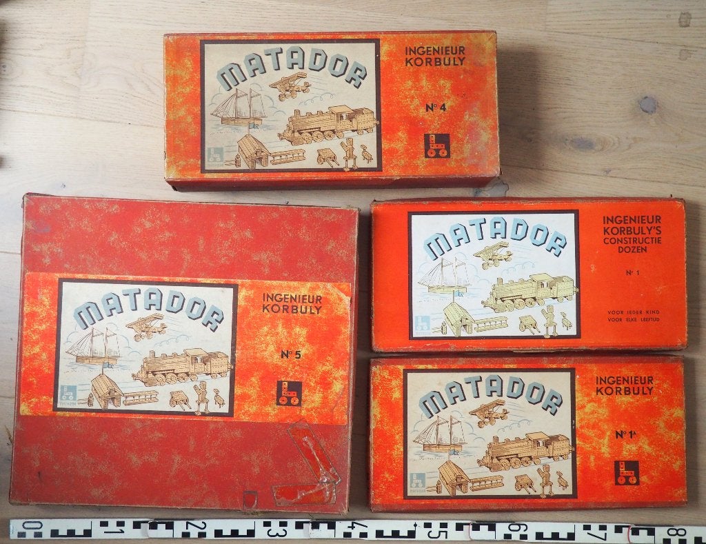 Lot bouwdozen MATADOR 1, 1a, 4 en 5 + losse onderdelen, Ophalen of Verzenden