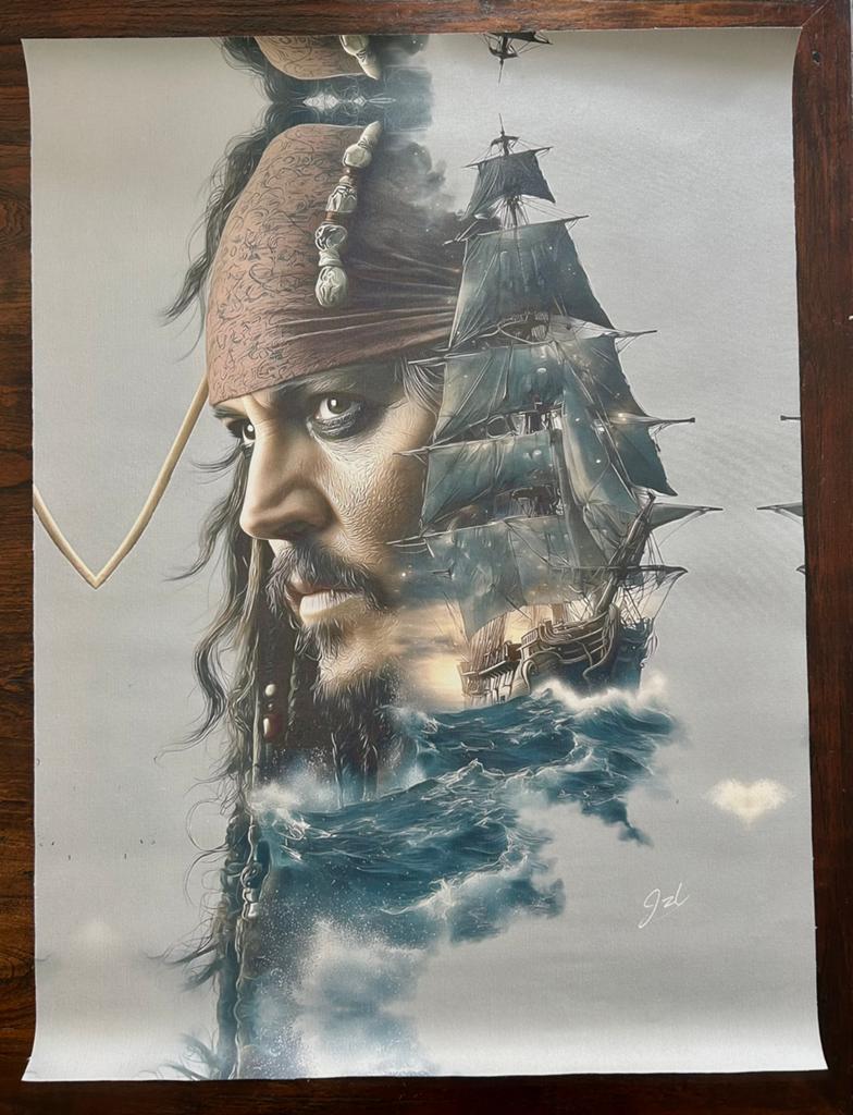 Pirates of the Caribbean - Jack Sparrow Canvas Print (3/10), Ophalen of Verzenden