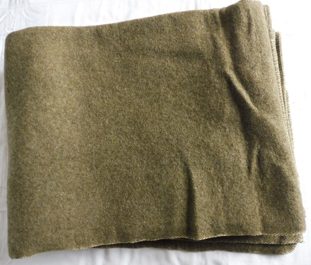 Nieuwe Wollen Militaire deken Wol Marine 210 x 154 cm wol, Ophalen, Nieuw
