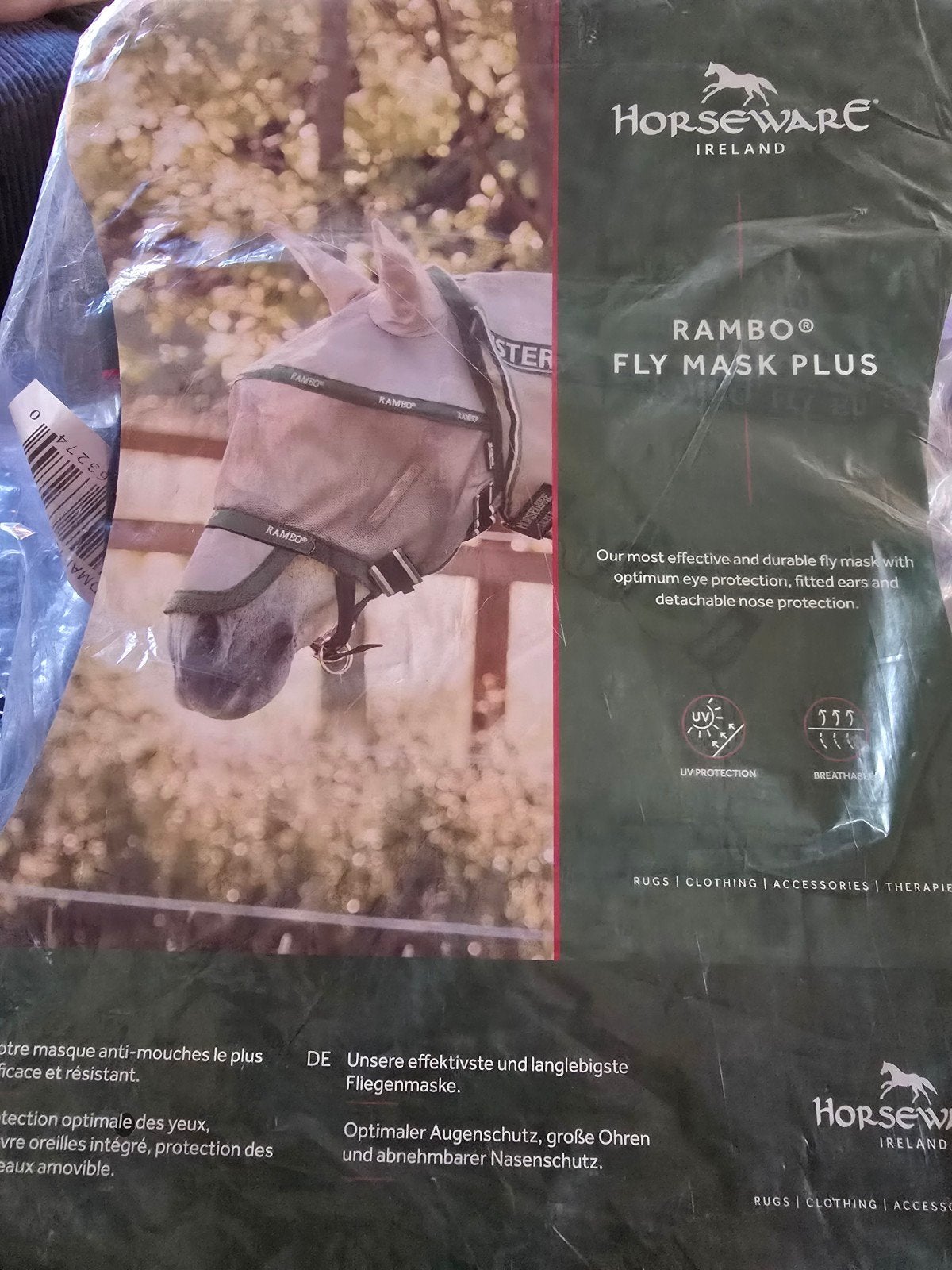 Nieuwe Rambo vliegenmasker pony, Ophalen, Nieuw