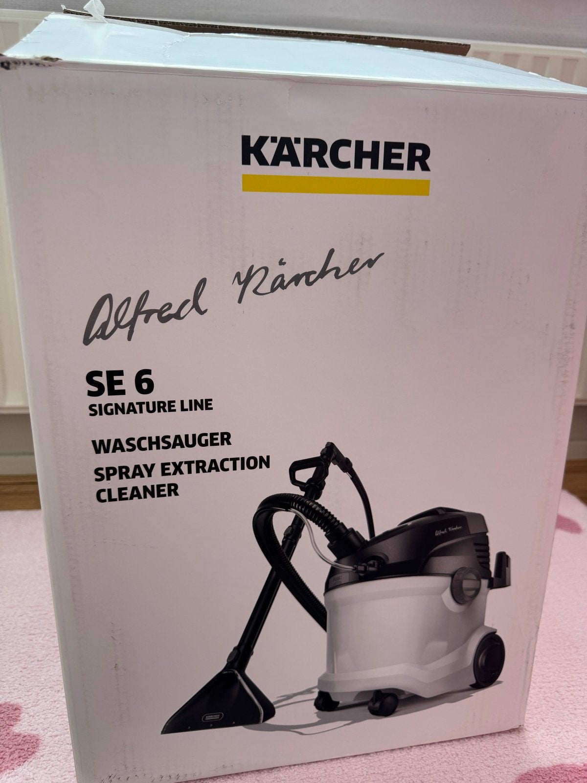 Kärcher SE 6 Signature Line Spray Extraction Cleaner, Witgoed en Apparatuur, Stofzuigers, Kärcher, Zo goed als nieuw, Geschikt voor harde vloeren