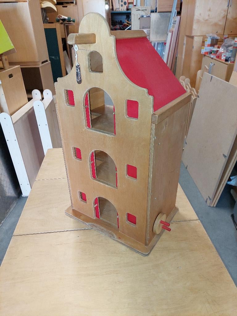Van Dijk Toys speel pakhuis met takel / huishoek 73cm hoog, Ophalen, Zo goed als nieuw, Poppenhuis