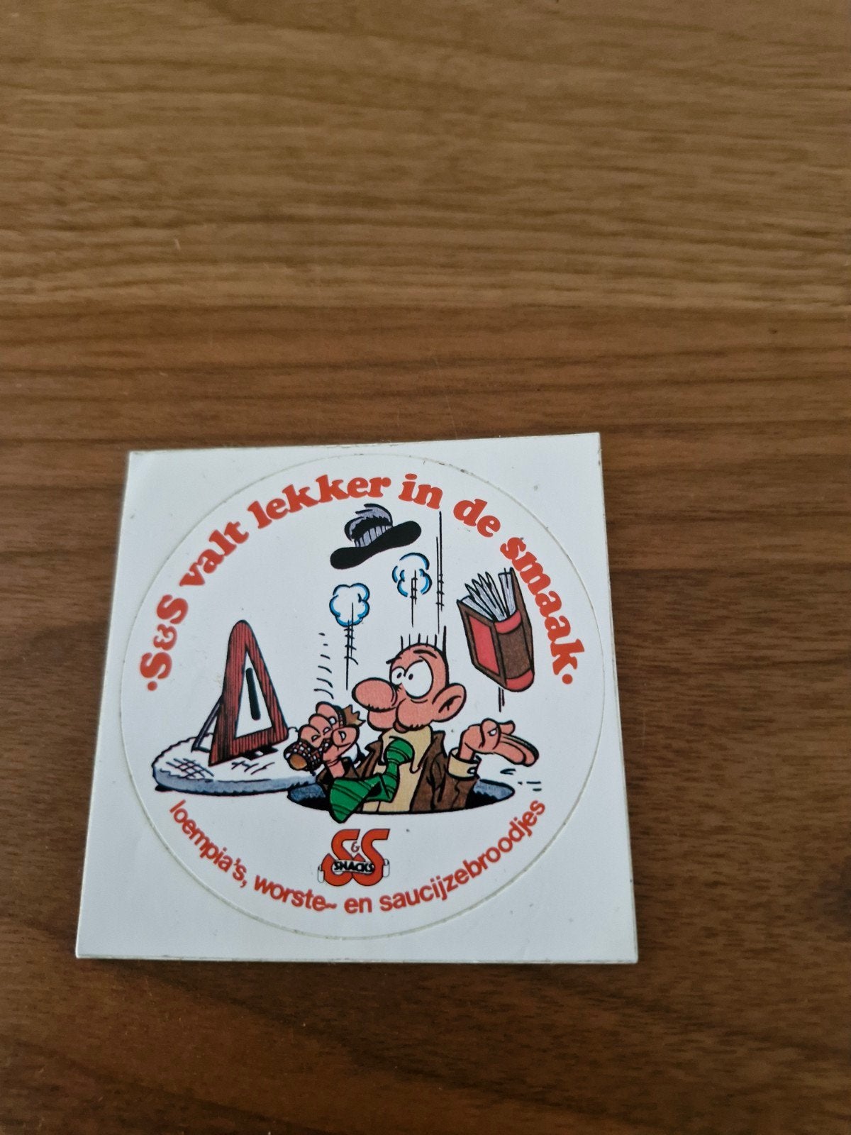 411  S&S Snacks Sticker - Loempia's, Worst- en Saucijzebro, Ophalen of Verzenden, Zo goed als nieuw, Overige typen