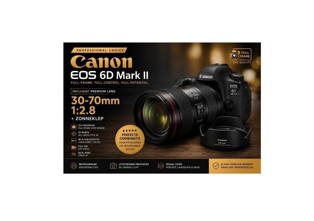 Canon EOS 6D Mark II, Audio, Tv en Foto, Fotocamera's Digitaal, Ophalen, Spiegelreflex, Canon, Zo goed als nieuw