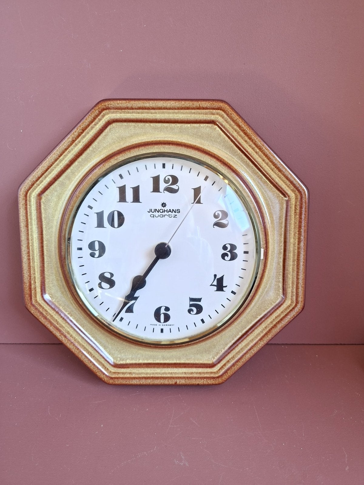 Vintage Junghans Klok Keramiek, Ophalen of Verzenden