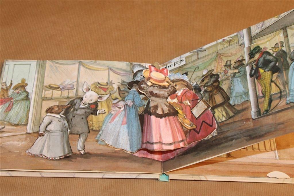 Betje Spitsmuis als Verkoopster [Vintage Pop-up Boek 1962], Boeken, Ophalen of Verzenden, Gelezen