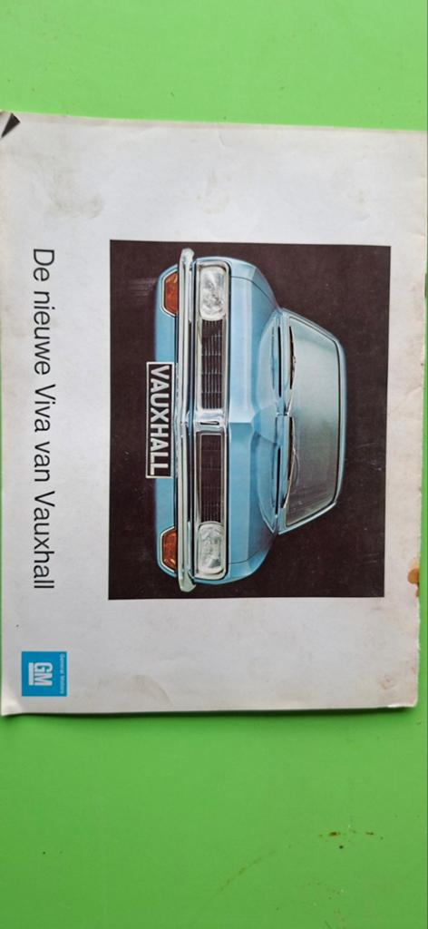 Folder Vauxhall Viva, Ophalen of Verzenden, Zo goed als nieuw, Overige merken