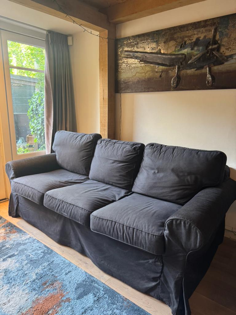 Nette Ektorp PIXBO slaapbank incl nieuwe hoes, Huis en Inrichting, Ophalen, Gebruikt, Driepersoons, 75 tot 100 cm
