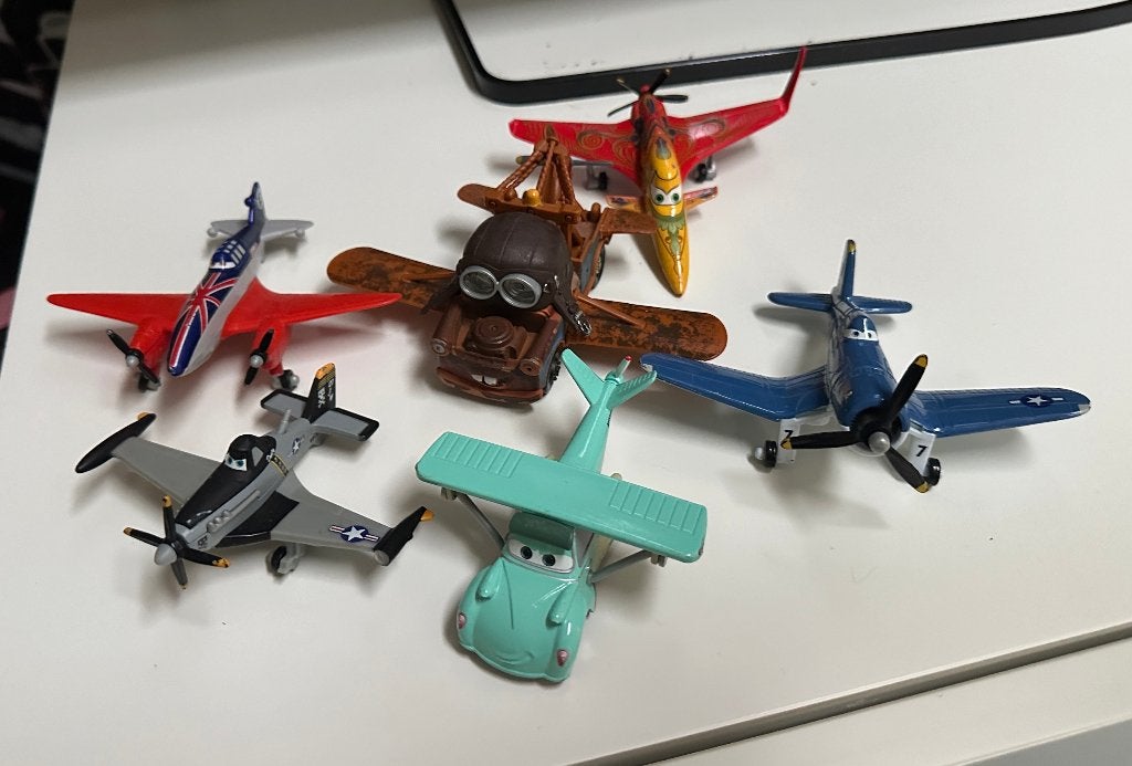 Disney Pixar Planes Speelgoedfiguren Modelvliegtuigen Set, Ophalen of Verzenden, Gebruikt