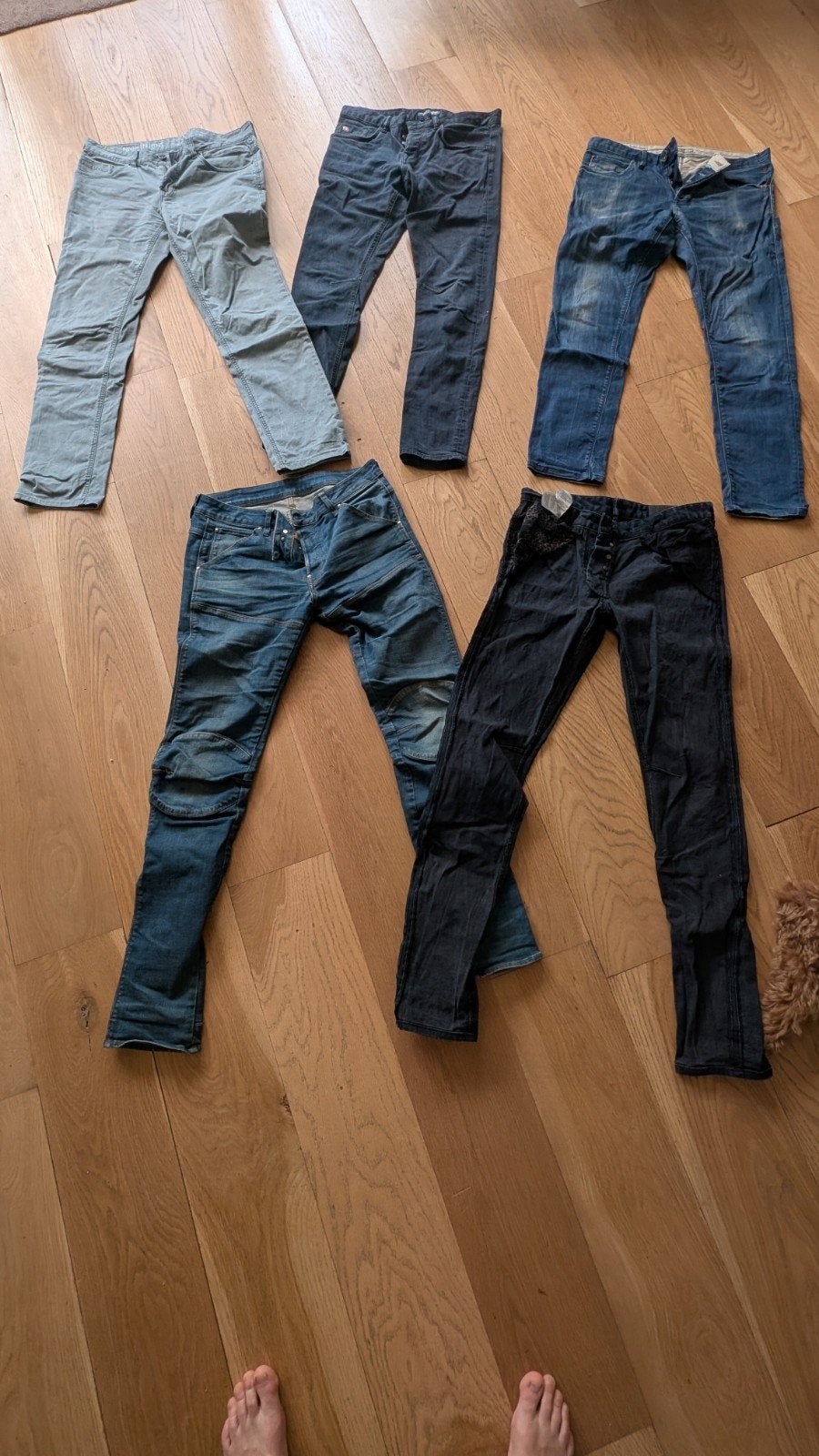 6 Heren Jeans: G-Star, Cast Iron, PME Legend (W33/L36), Kleding | Heren, Overige kleuren, Ophalen of Verzenden, W33 - W34 (confectie 48/50)