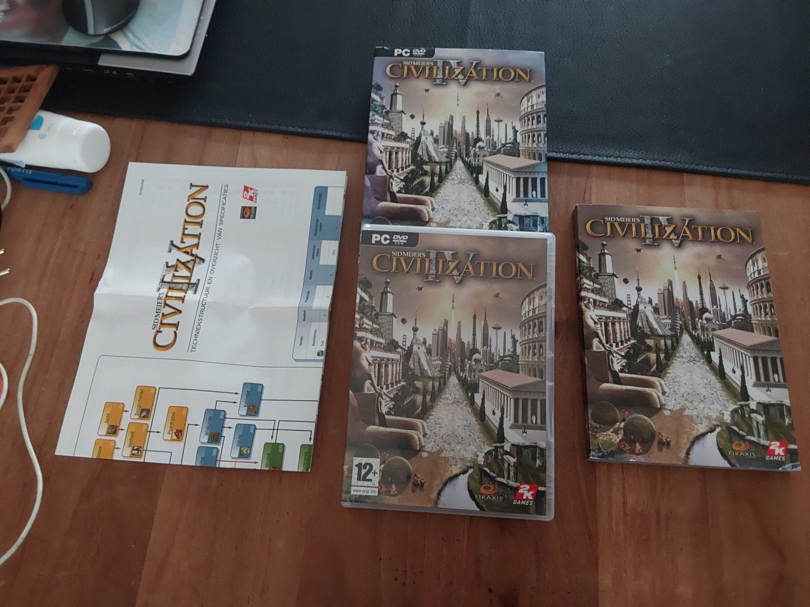 PC Spel Civilization IV DVD met boekje en beschrijving, Online, Gebruikt, 1 speler, Ophalen of Verzenden